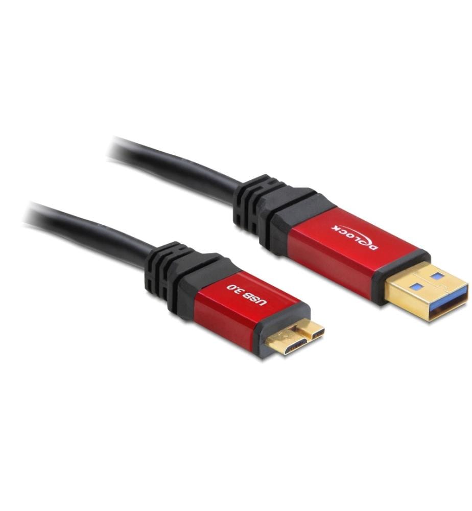 DELOCK - Câble USB 3.0 Premium USB A - Micro-USB B 3 m