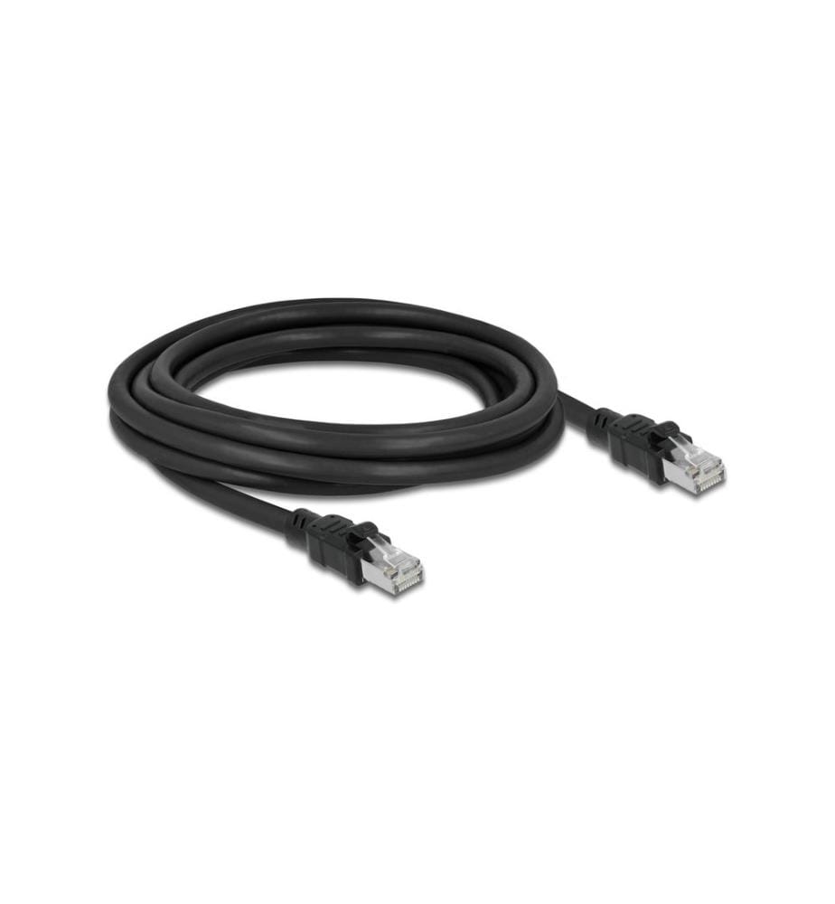 DELOCK - Patchkabel Cat 6A, F/UTP, 3 m, Schwarz