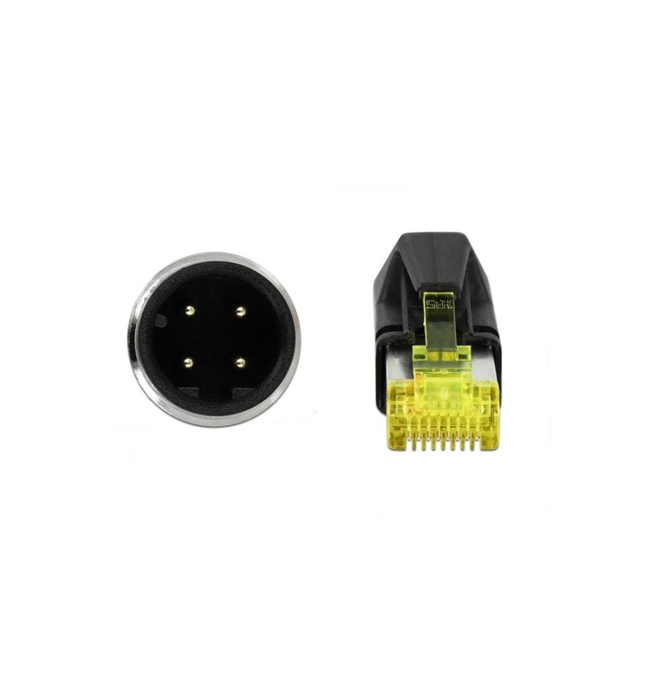 DELOCK - Câble patch M12-RJ45 SF/UTP, 2 m, PROFINET 4 broches codage D