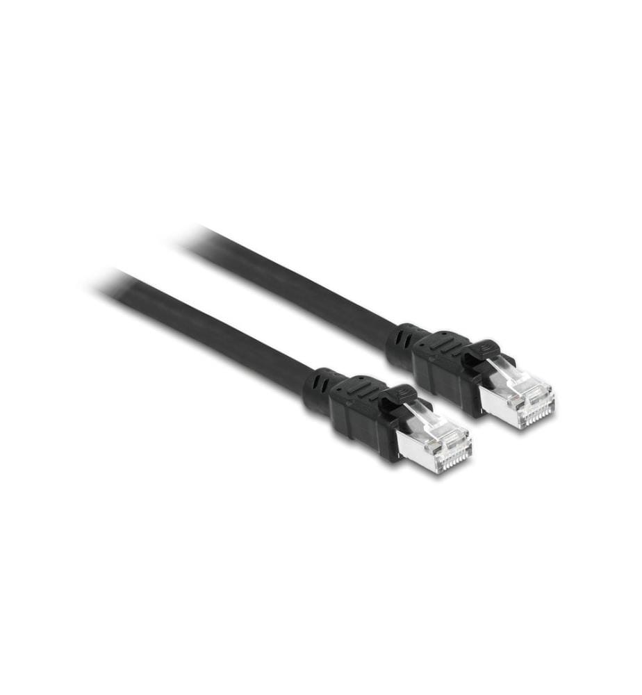 DELOCK - Patchkabel Cat 6A, F/UTP, 2 m, Schwarz