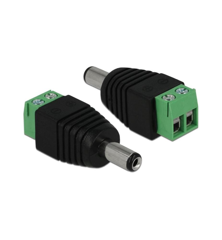 DELOCK - Hohlstecker DC 5.5 x 2.1 mm Stecker > Terminalblock 2 Pin