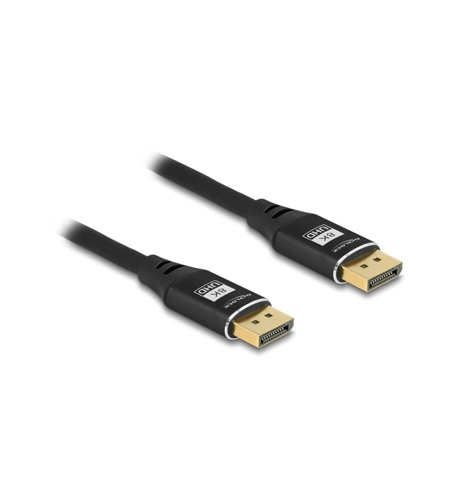 DELOCK - Kabel 8K 60 Hz DisplayPort - DisplayPort, 5 m, Schwarz