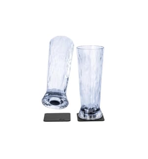 Silwy - Verre à bière en plein air Lunettes en plastique haute technologie, lot de 2