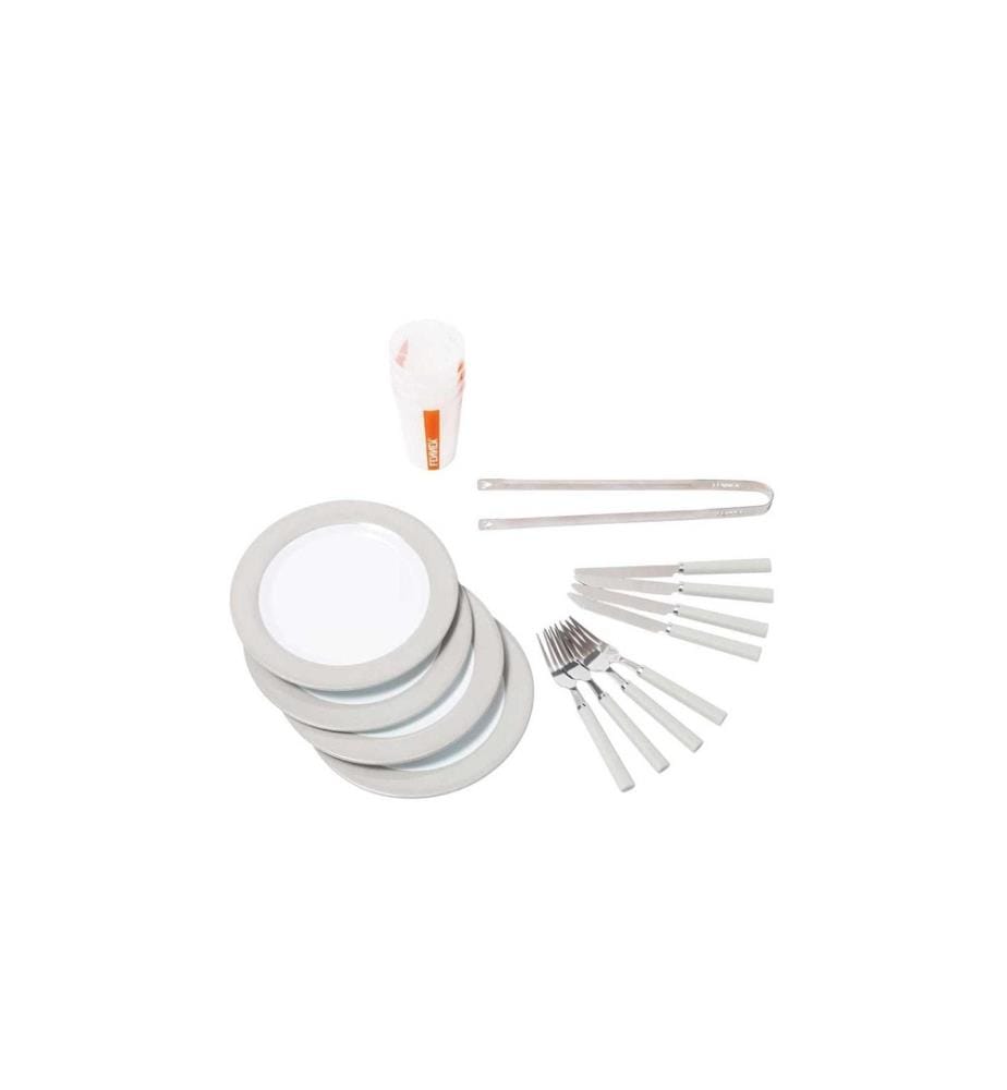 FENNEK GRILL - Set de couverts pour le barbecue Backpack Noir