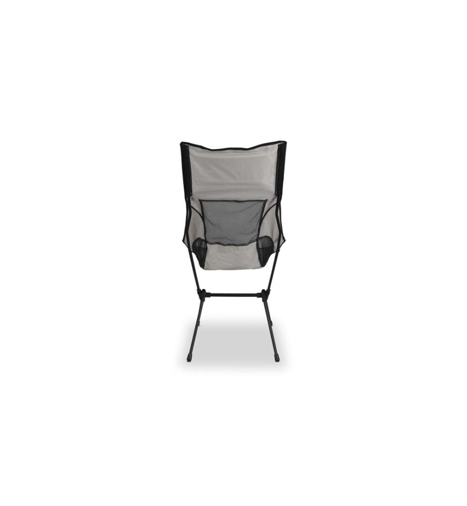 TREKONY - Chaise de camping Haut Gris Acier