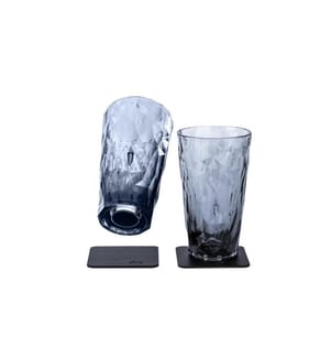 Silwy - Magnet-Kunststoffgläser Longdrink Grau