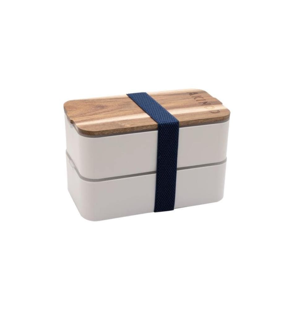 AKINOD - Bento et sac à lunch 11H58 Blanc