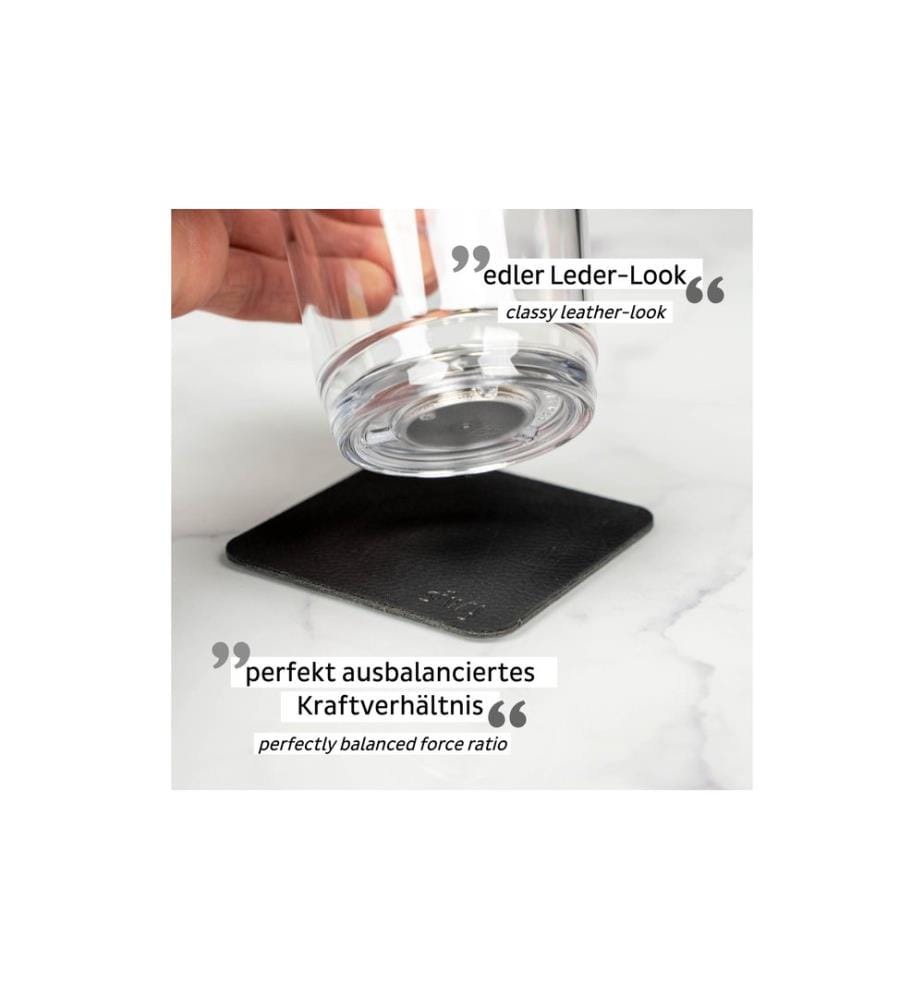Silwy - Gobelet magnétique en plastique Triple Gris