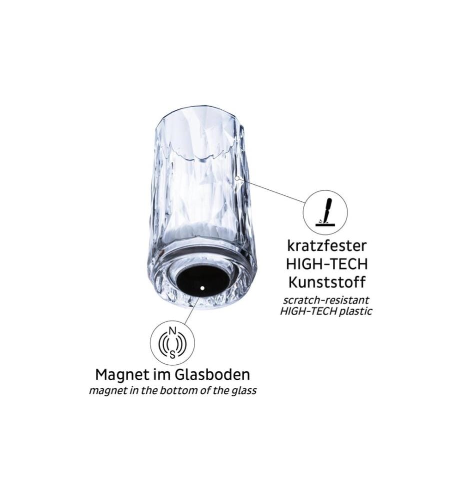 Silwy - Verres en plastique magnétiques, Lot de 4, 40 ml