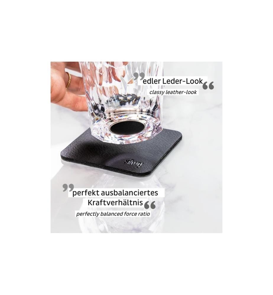 Silwy - Verres en plastique magnétiques, Lot de 4, 40 ml