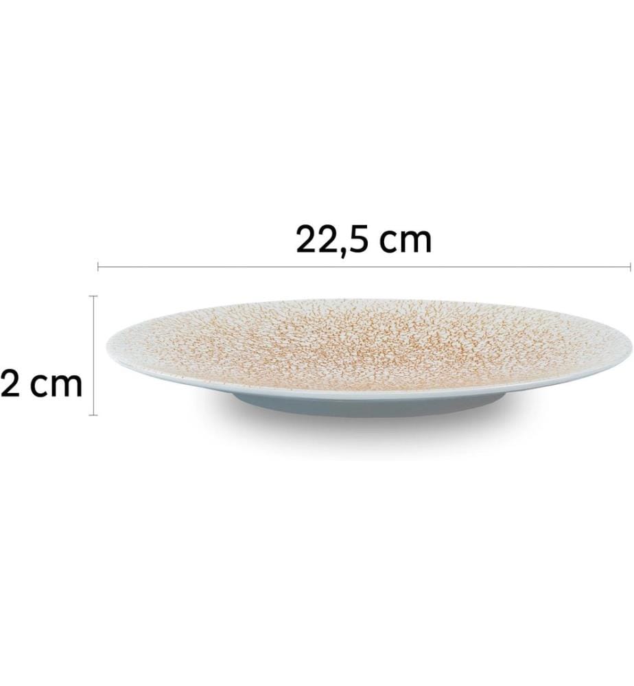 Silwy - Assiette magnétique pour le petit-déjeuner Beige