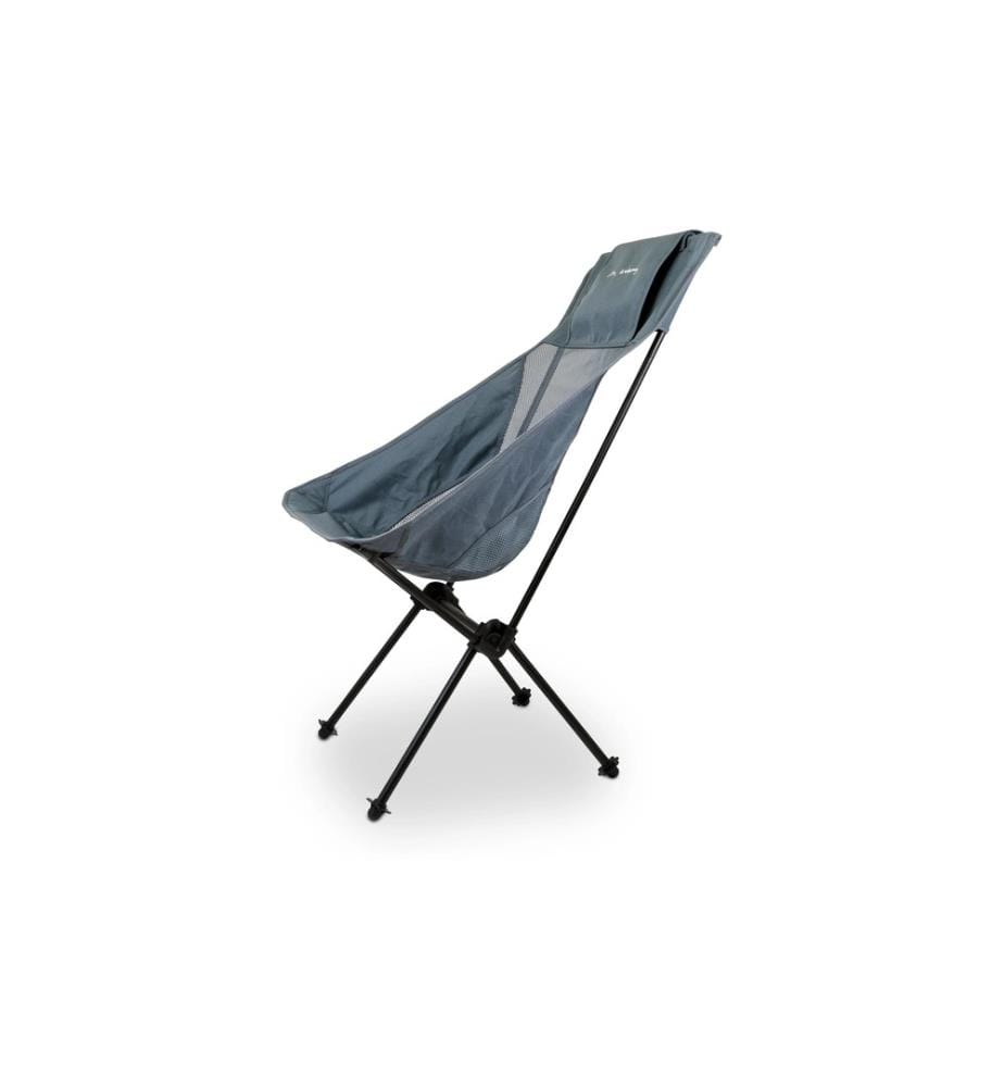 TREKONY - Chaise de camping Haute Anthracite