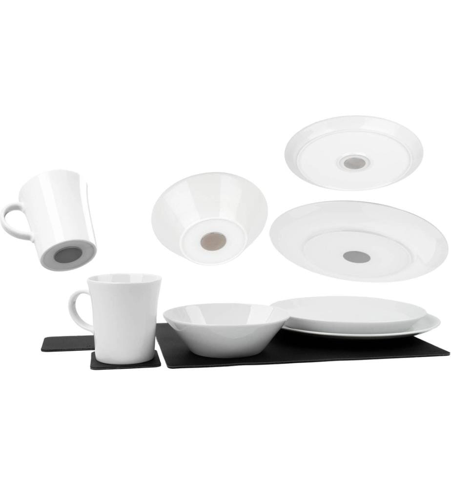 Silwy - Set de vaisselle en porcelaine magnétique Classic