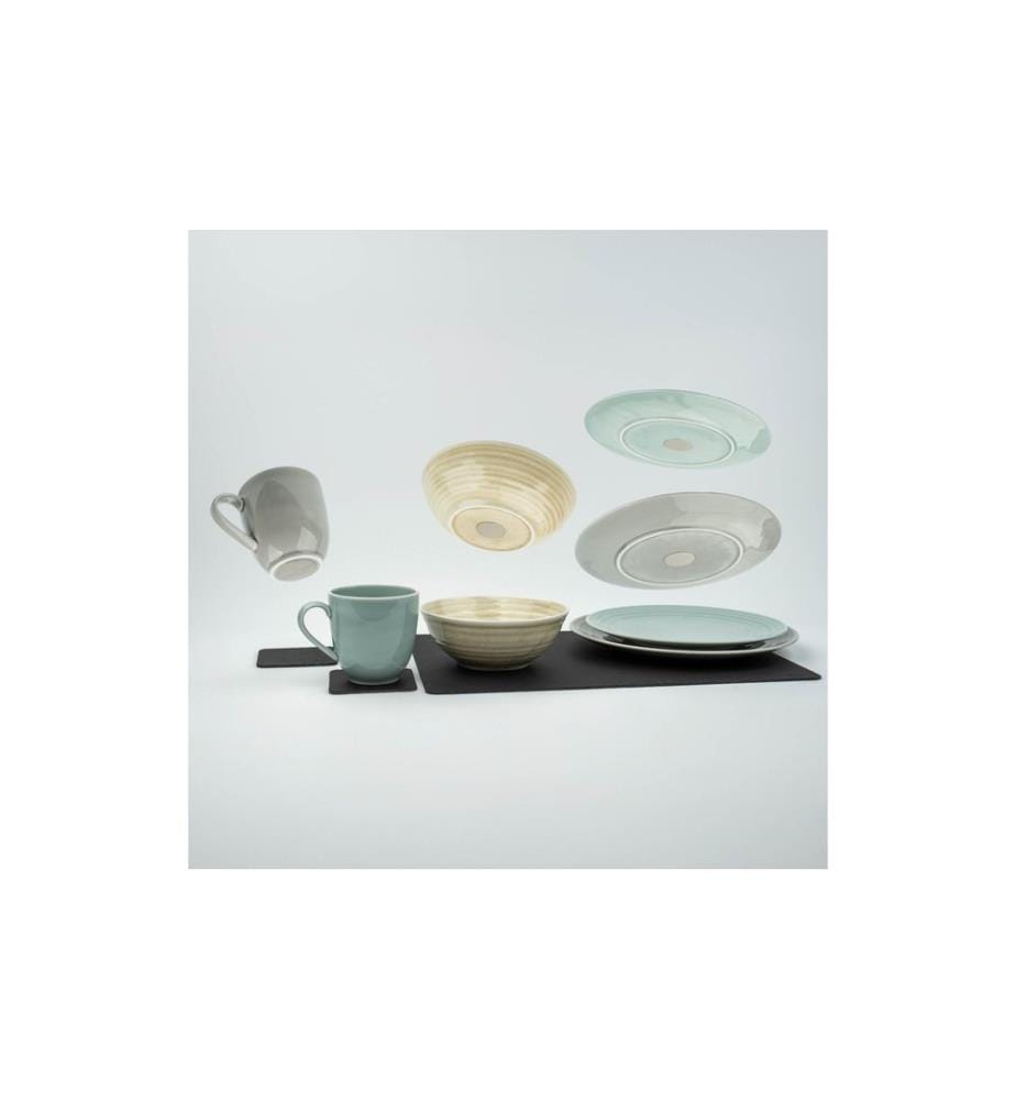 Silwy - Set de vaisselle en porcelaine magnétique Mix & Match