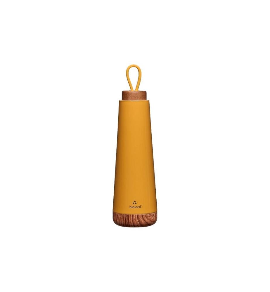 BioLoco - Bouteille isotherme Loop-Mustard 500 ml, Jaune