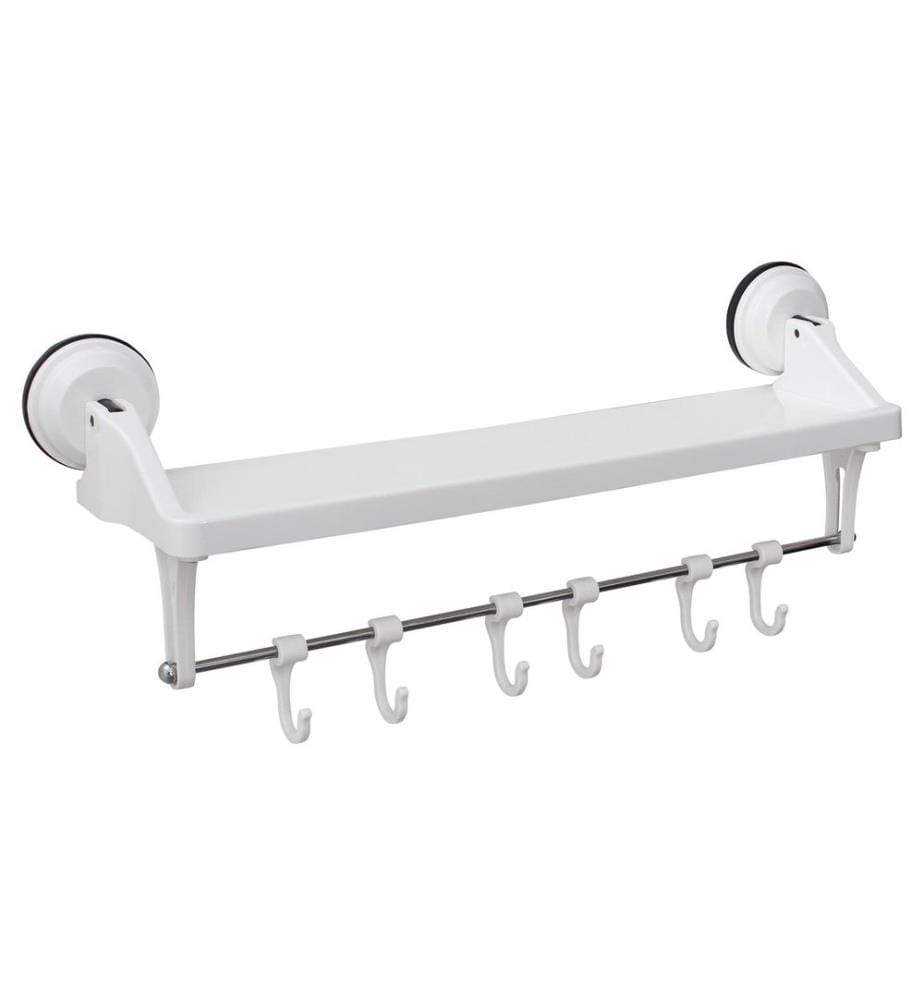 Eurotrail - Saugnapf-Regal mit Haken Weiss