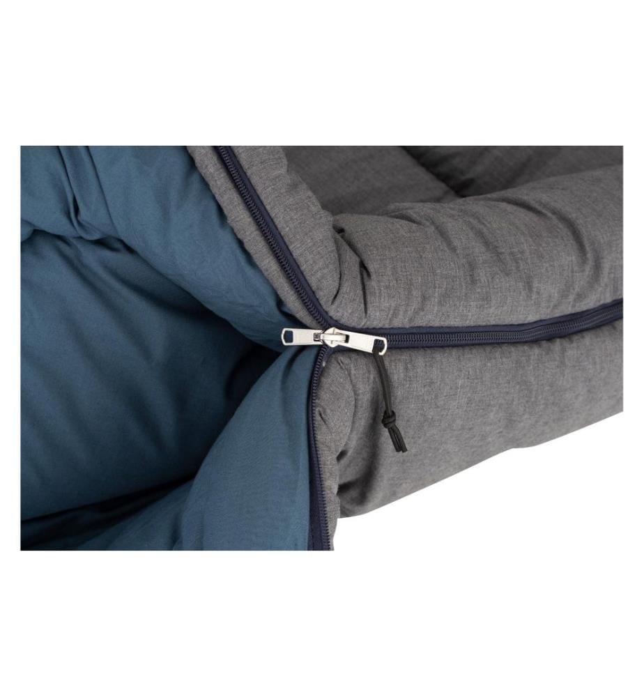 Eurotrail - Texel XL Deckenschlafsack Baumwolle, Blau/Grau