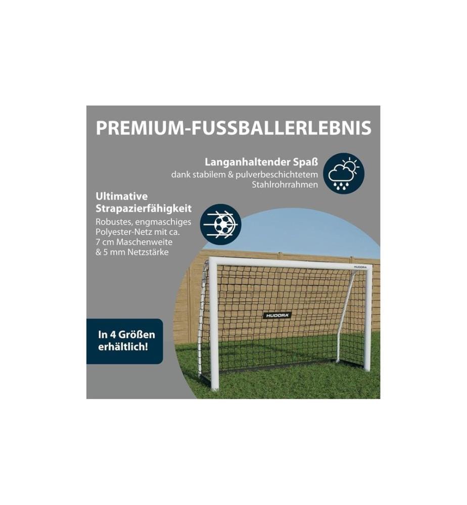 Hudora - Fussballtor Advanced 120 120 x 80 x 60 cm