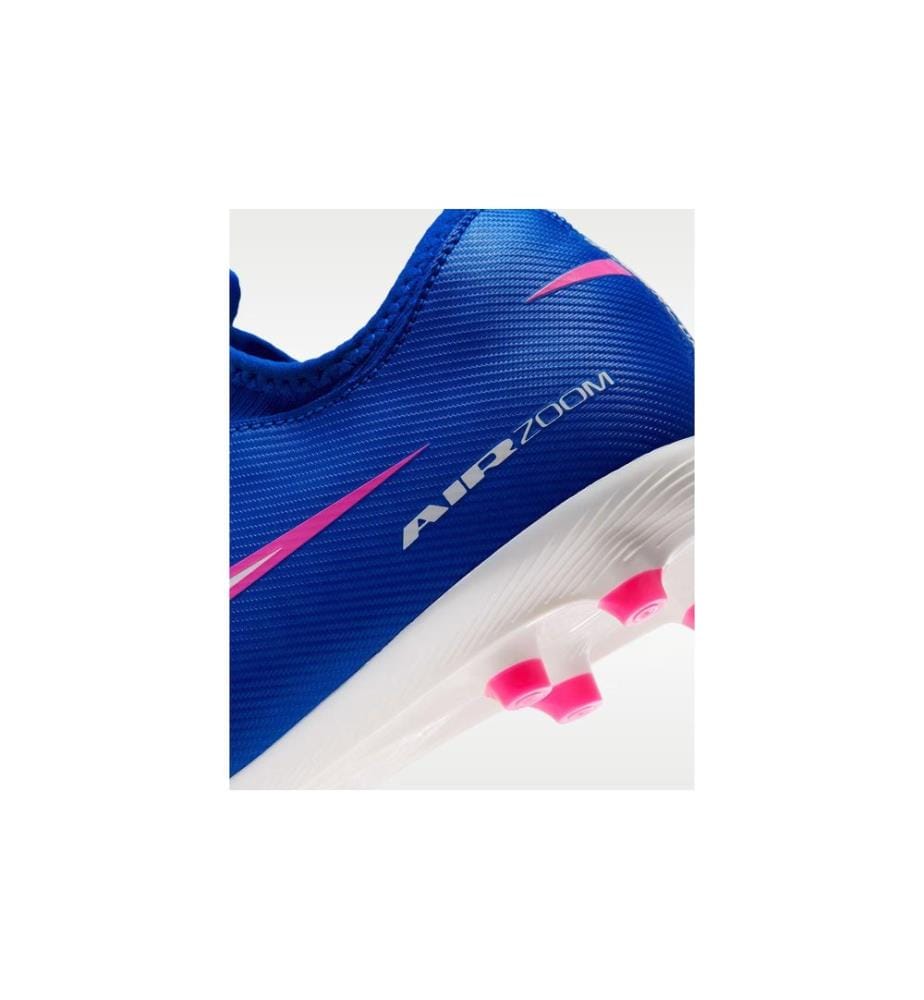 Nike - Chaussures de football Jr Zoom Vapor 16 Academy FG/MG Bleu/Blanc, 34