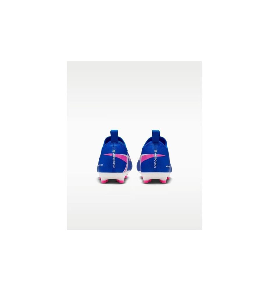 Nike - Chaussures de football Jr Zoom Vapor 16 Academy FG/MG Bleu/Blanc, 34