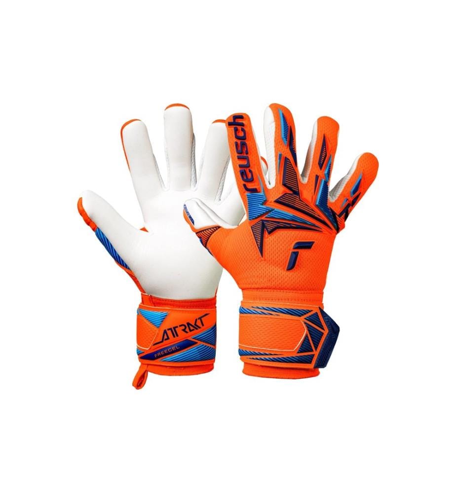 reusch - Attrakt Freegel Advance Junior Gr: 6, Shocking Orange/Blau