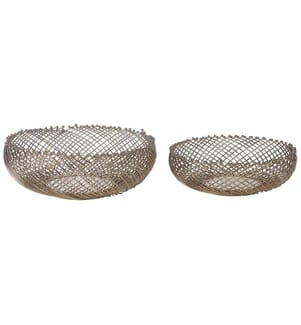 Set of 2 Bowls BALIUNG Metal Gold