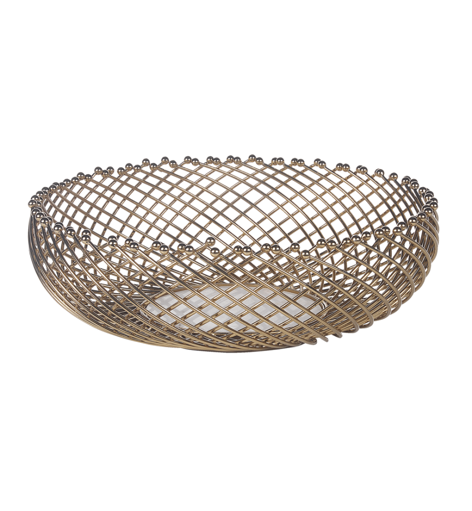Lot de 2 bols décoratifs BALIUNG Métal Doré
