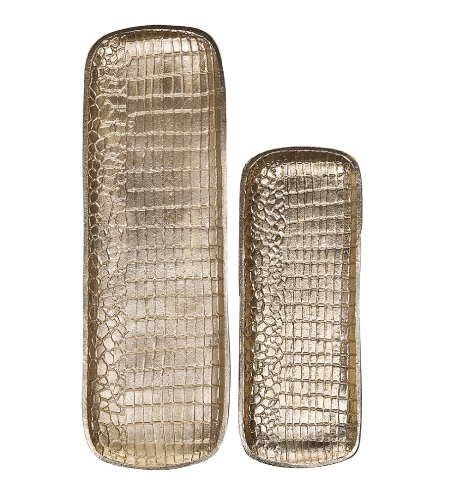 Set of 2 Trinket Dishes BRANTAS Metal Gold