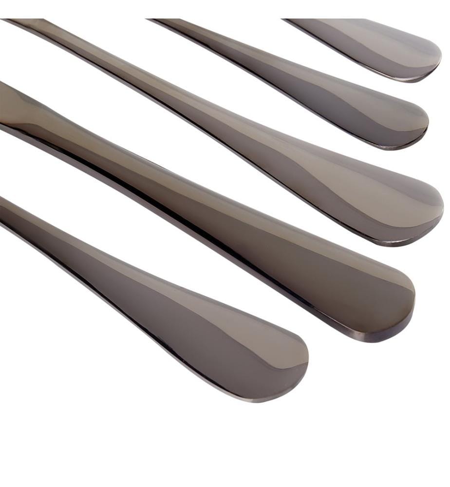 Set de 30 couverts FUSILLI Noir