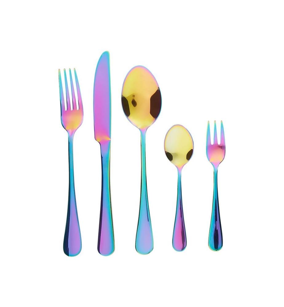 Set de 30 couverts FUSILLI Multicolore