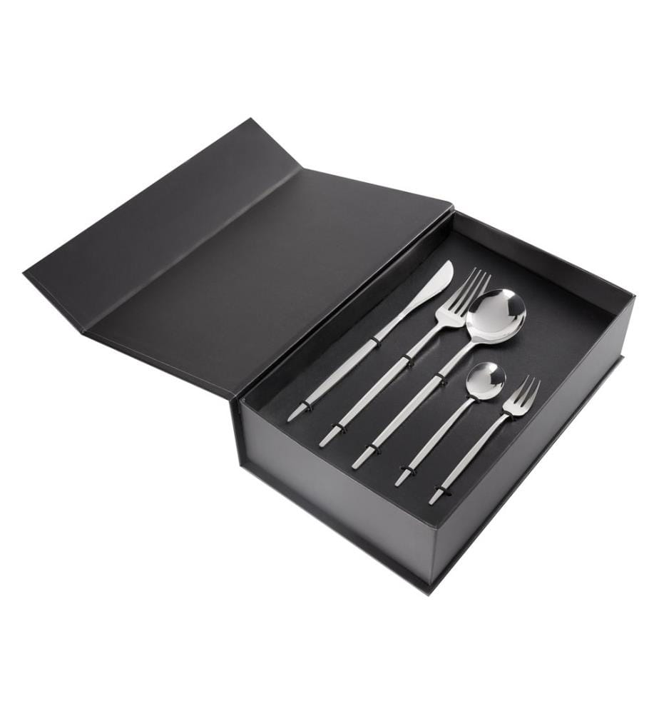 Set de 30 couverts RIGATONI Argenté