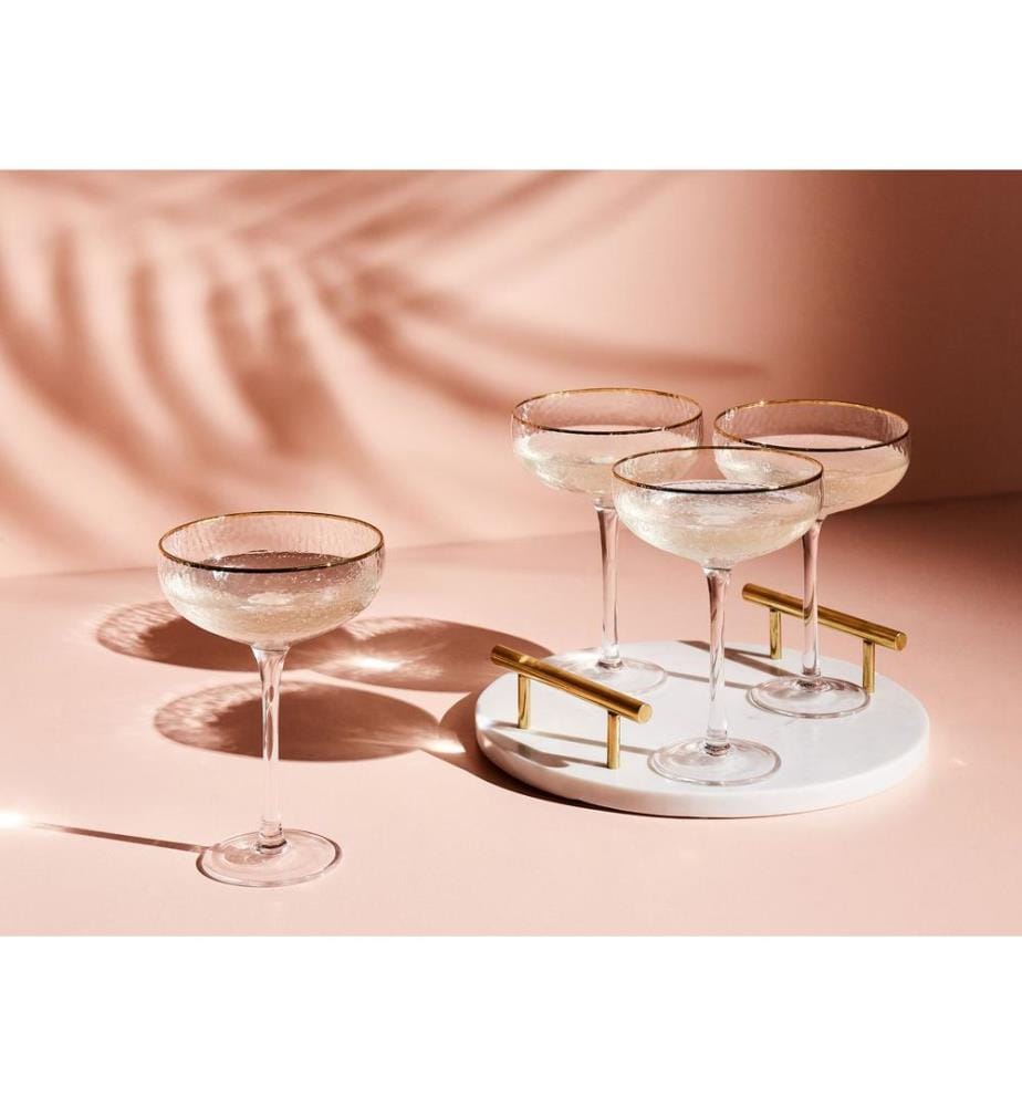 Lot de 4 coupes à champagne TOPAZ 450 ml Transparent