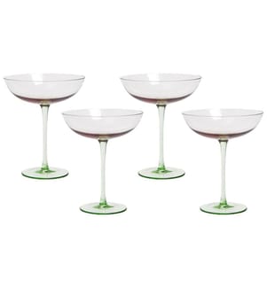 Lot de 4 verres à Martini DIOPSIDE 250 ml Rose