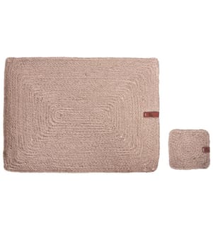 12 Piece Placemats and Coasters Set SALTBUSH Jute Natural