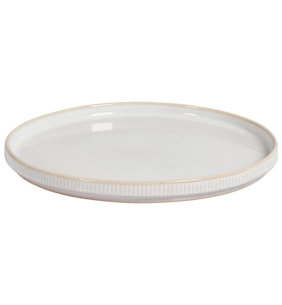 Set de 12 couverts de table SPIKENARD Grès Blanc cassé