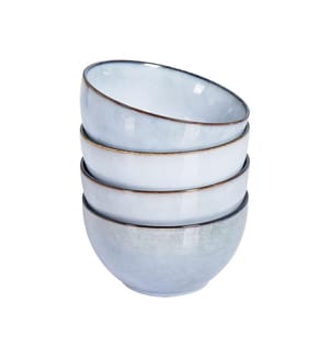 Set de 4 bols JUNIPER Grès Bleu clair