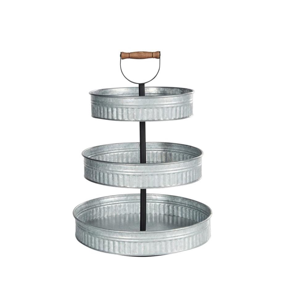 3-Tiered Cake Stand KOUIGN Silver