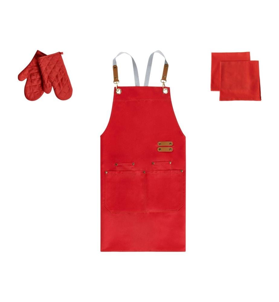 Kitchen Textiles Set BRASSICA Red