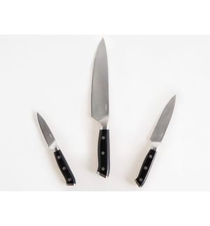 Lot de 3 couteaux IKEDA Noir