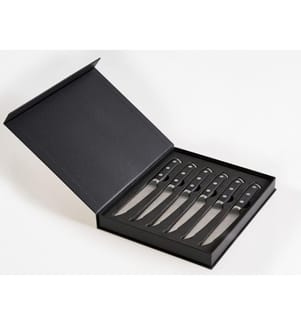 Lot de 6 couteaux à steak TOYAMA Noir