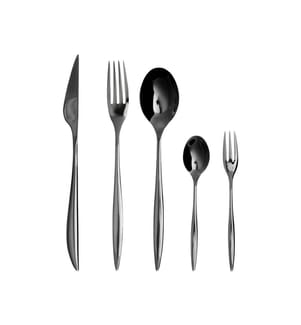 Set de 30 couverts FARFALLE Noir