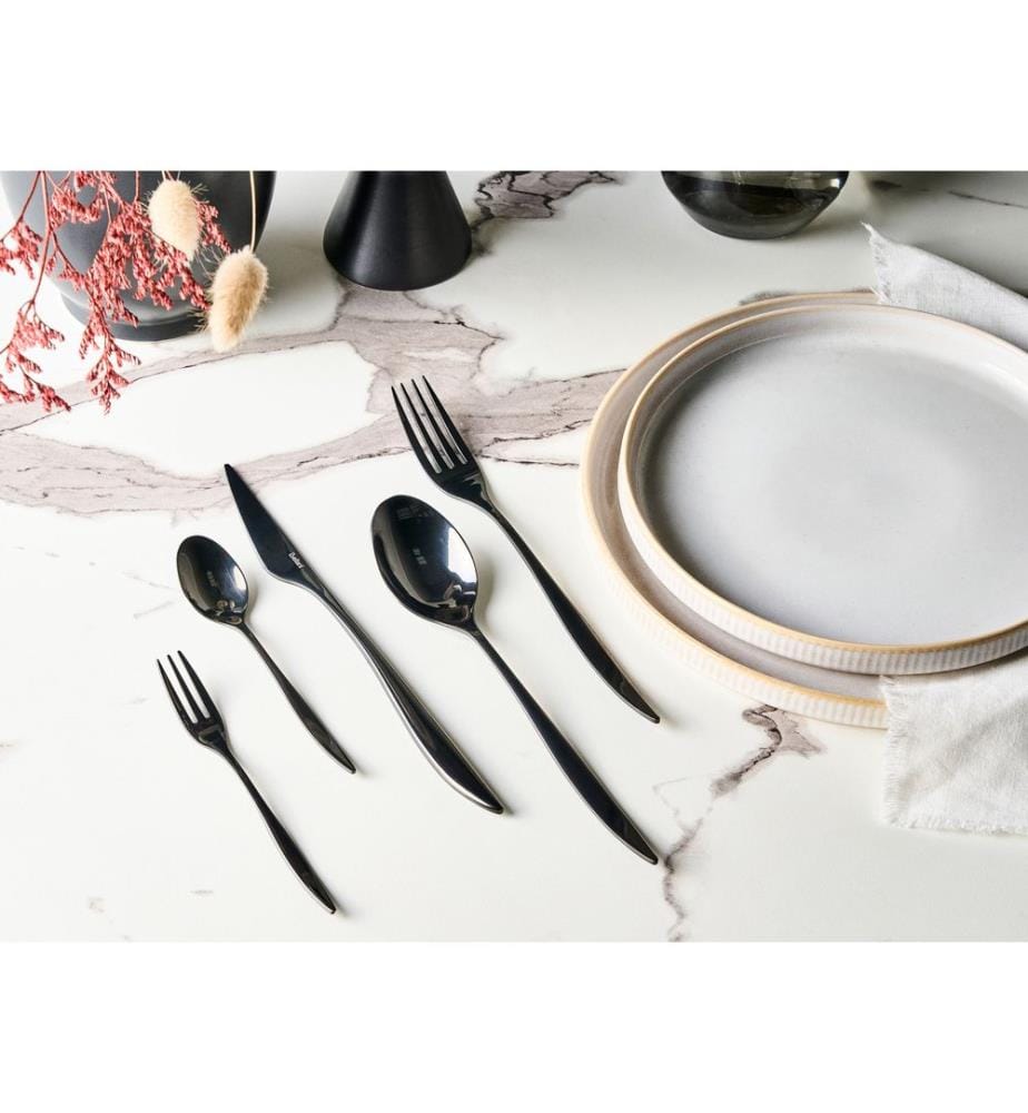 Set de 30 couverts FARFALLE Noir
