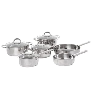 Ensemble de 10 pièces d'ustensiles de cuisine PRIMECOOK Acier inox Argenté