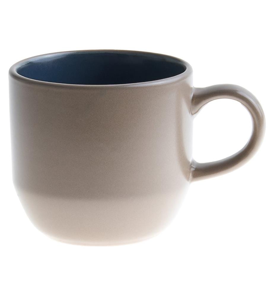 Set de 16 couverts de table NUTMEG Grès Beige/bleu
