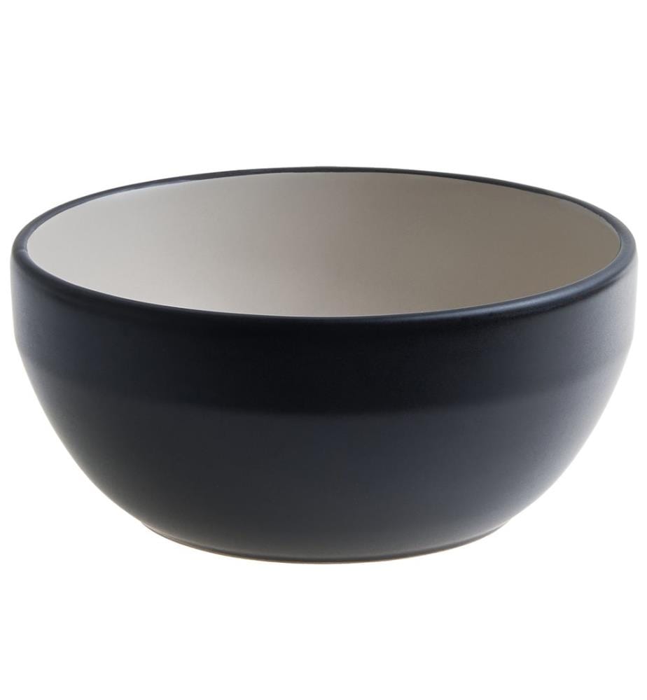 Set of 16 Dinnerware NUTMEG Stoneware Black