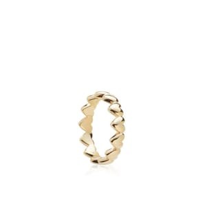 Anello a fascia con cuore Be Love - Oro