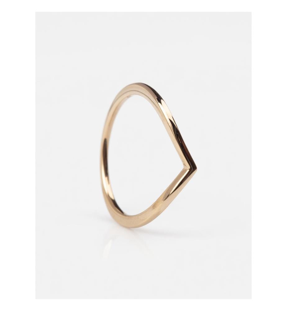 Pandora Silver Shine Shuttle Shape Ring - Gold