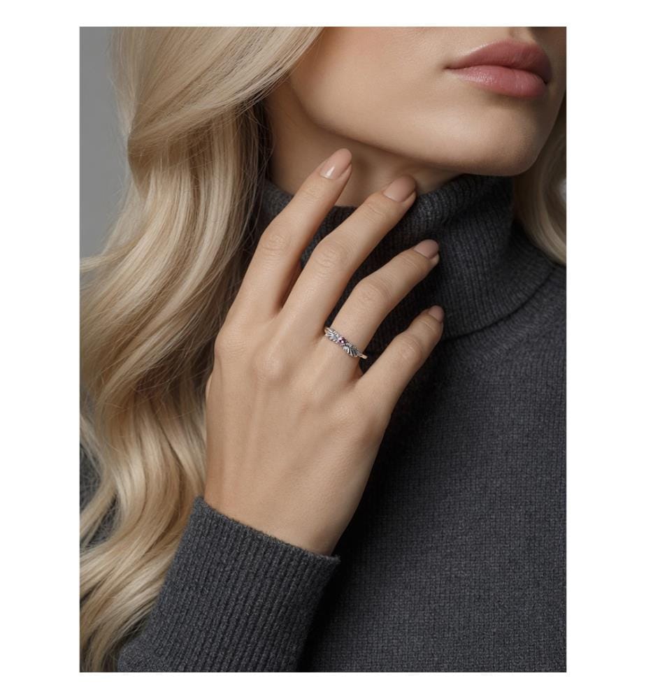 Ring - Silber & Rosa