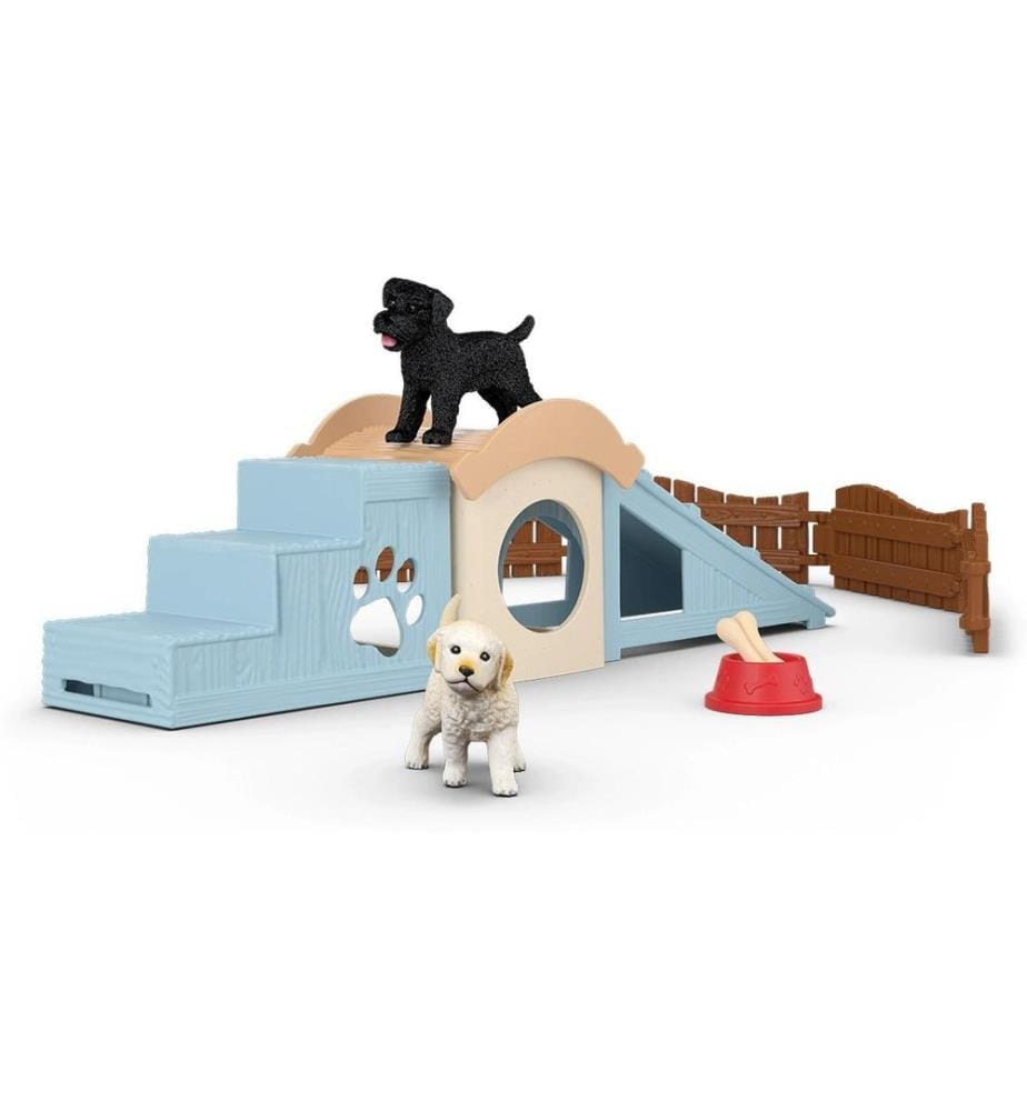 SCHLEICH - Ensemble de pions Le temps de l'aventure pour les chiots