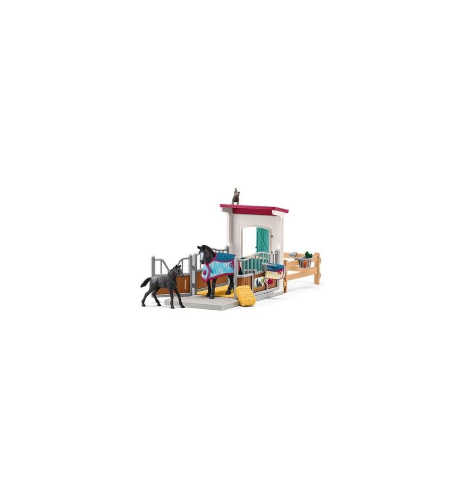 SCHLEICH - Ensemble de pions Horse Club Box pour chevaux avec jument et poulain
